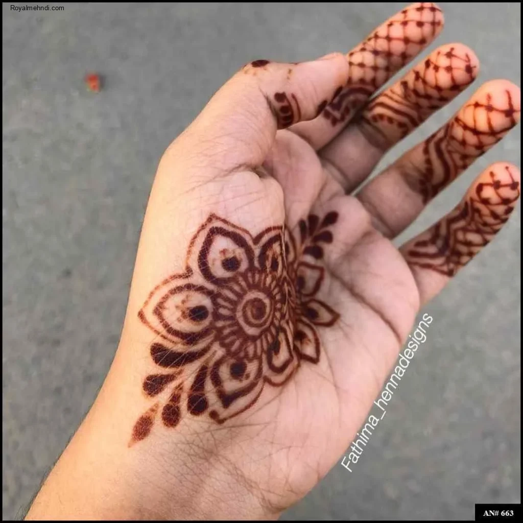 palm mehndi design