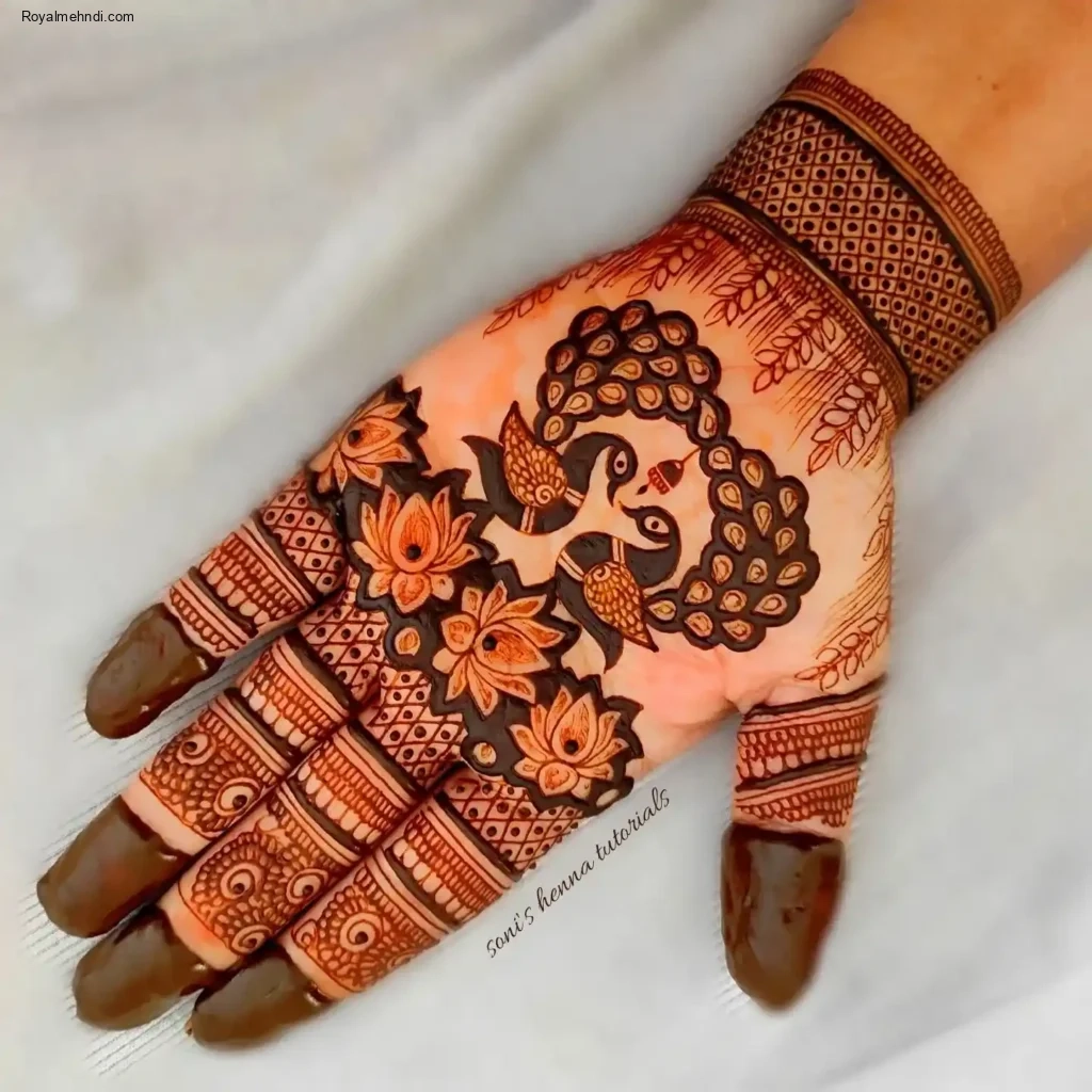 palm mehndi design