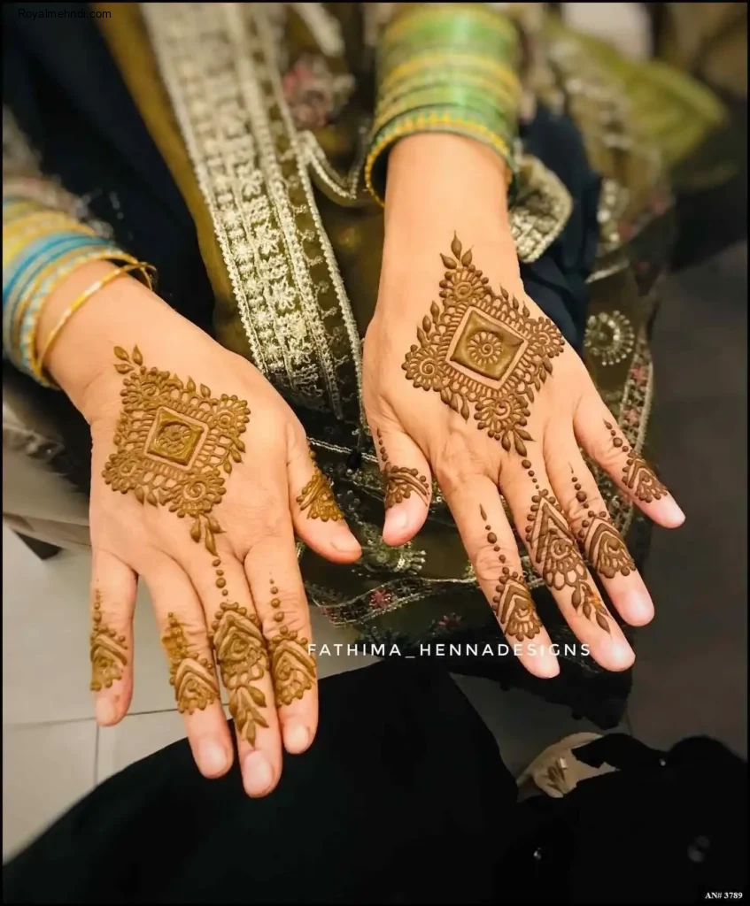 palm mehndi design
