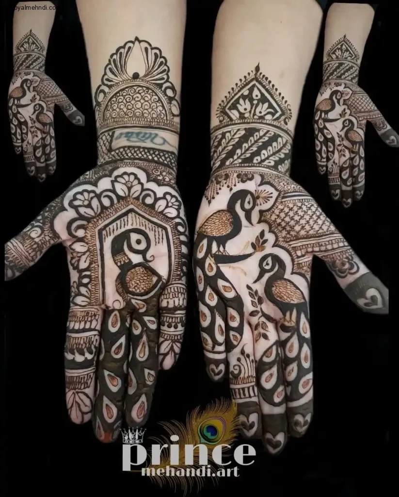 palm mehndi design