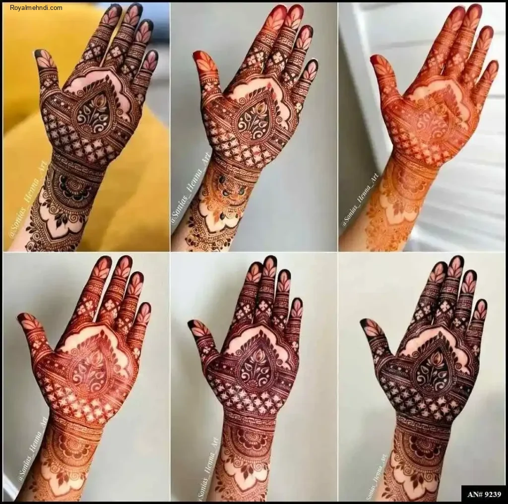 palm mehndi design