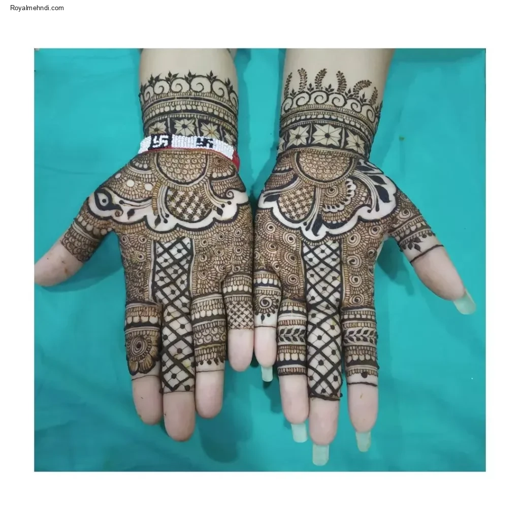palm mehndi design