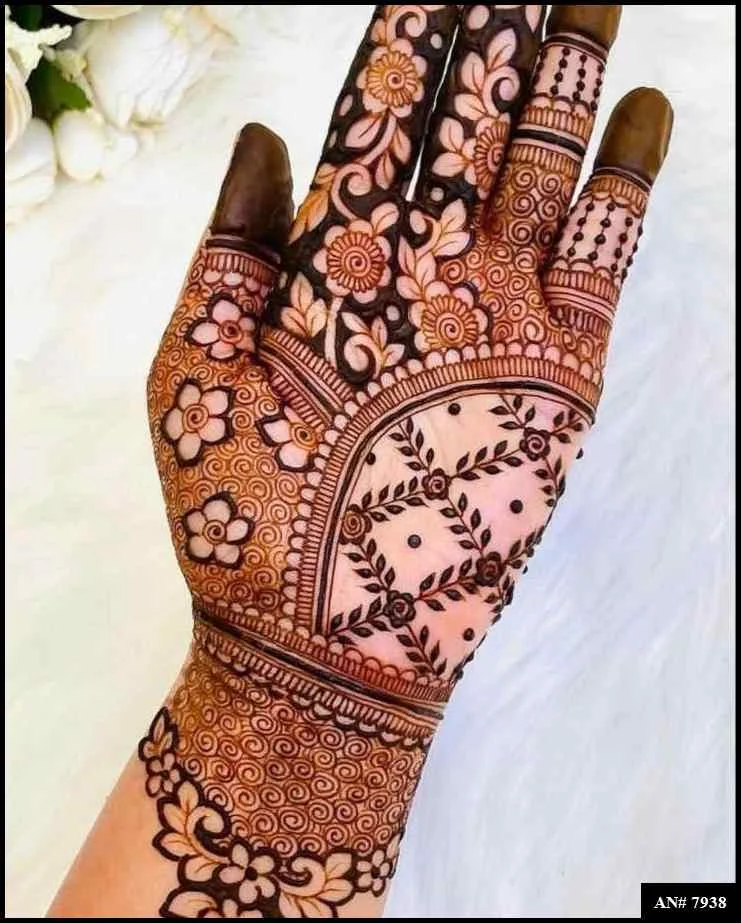 palm mehndi design