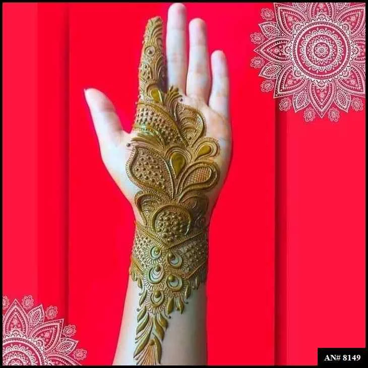 palm mehndi design