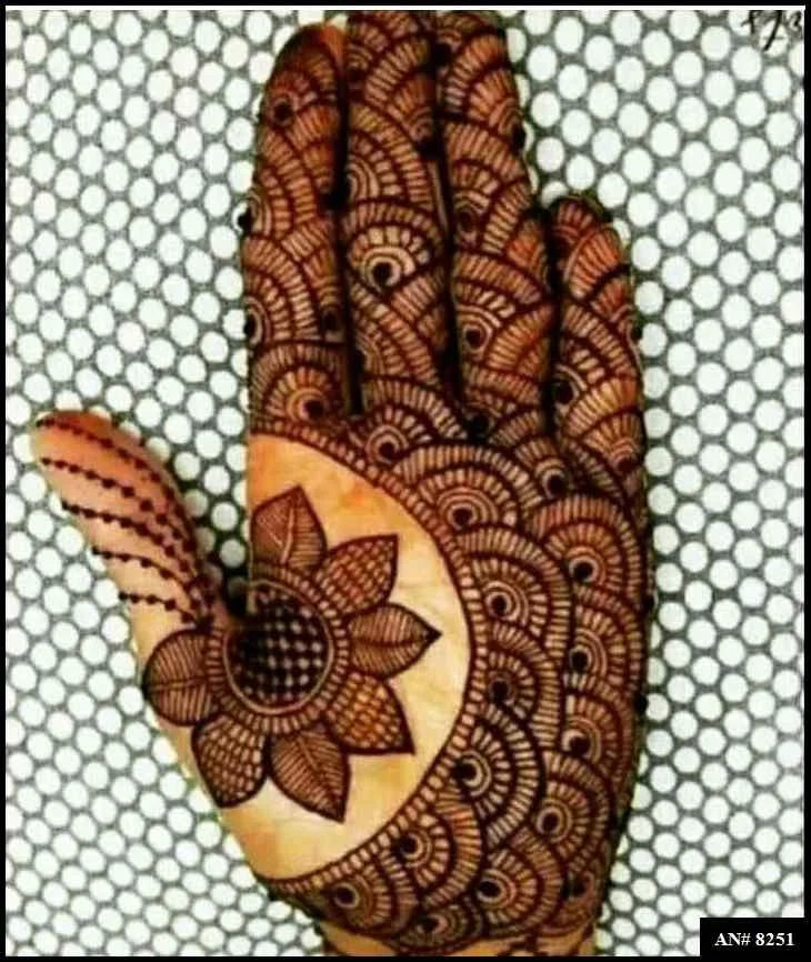 palm mehndi design