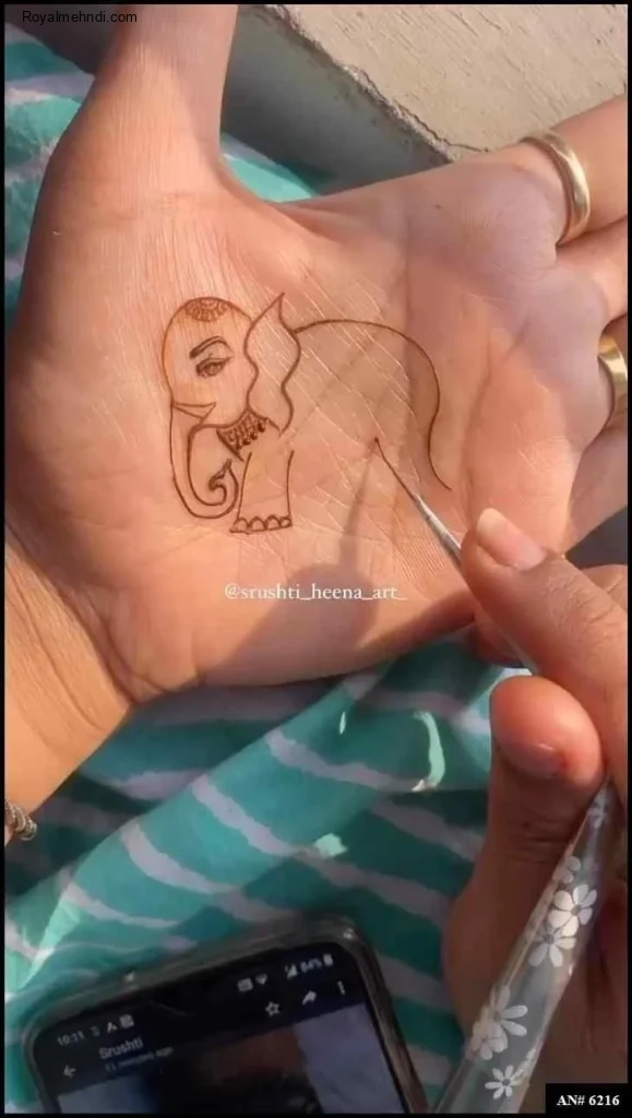 palm mehndi design