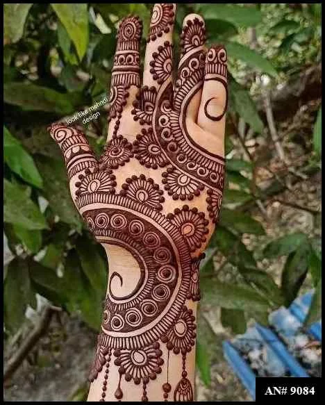 palm mehndi design