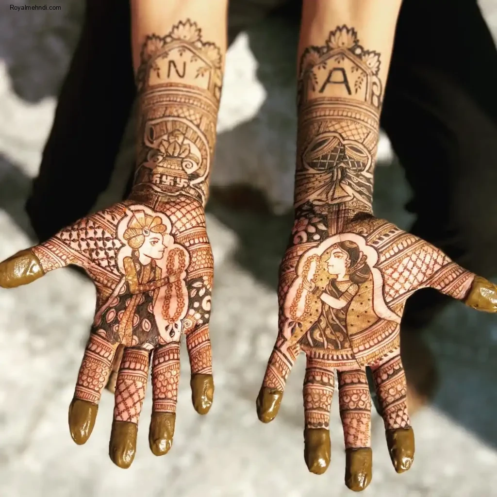 palm mehndi design