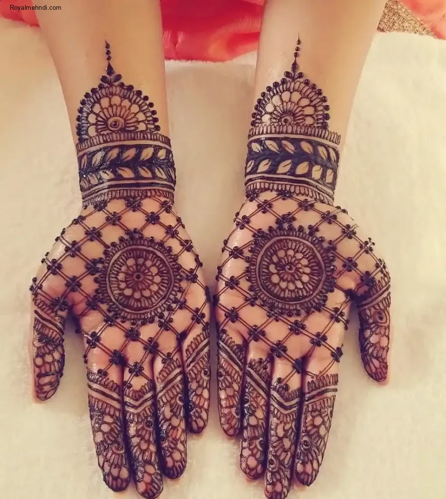 palm mehndi design