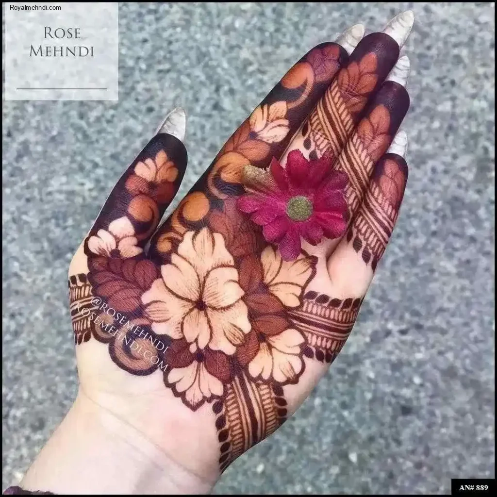 palm mehndi design