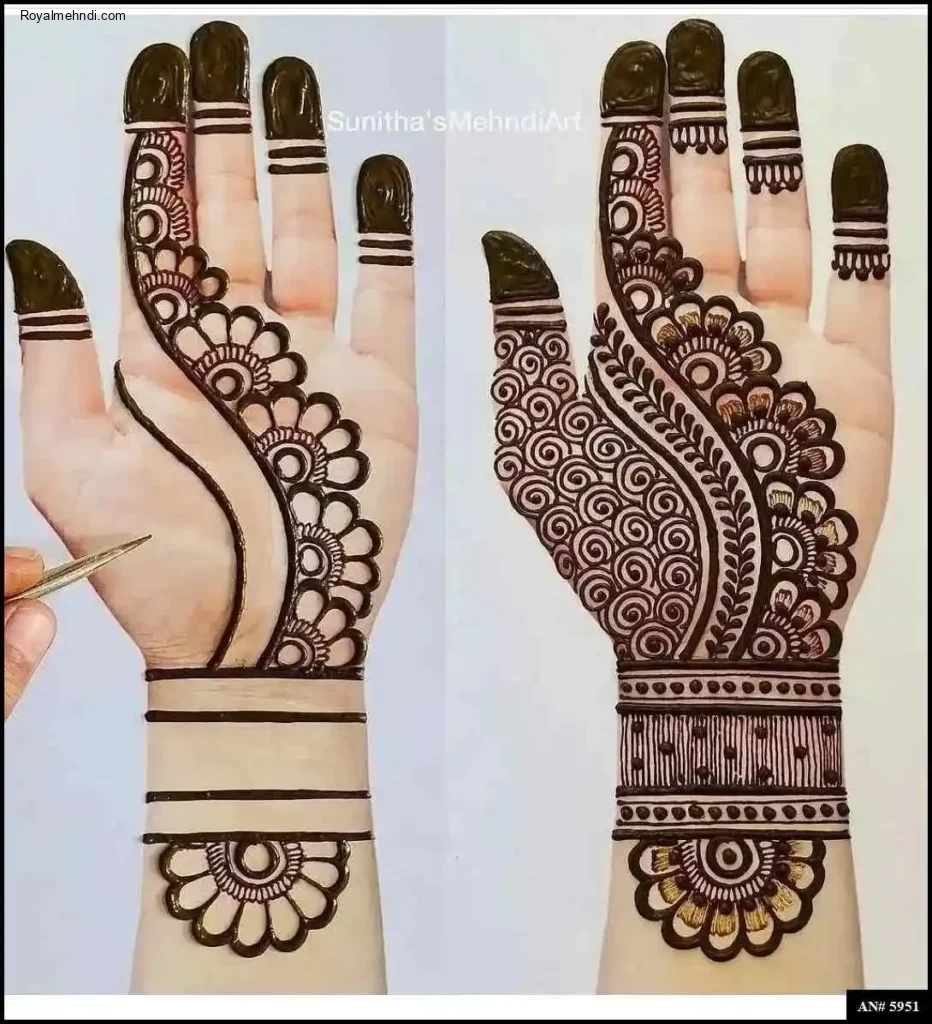 palm mehndi design