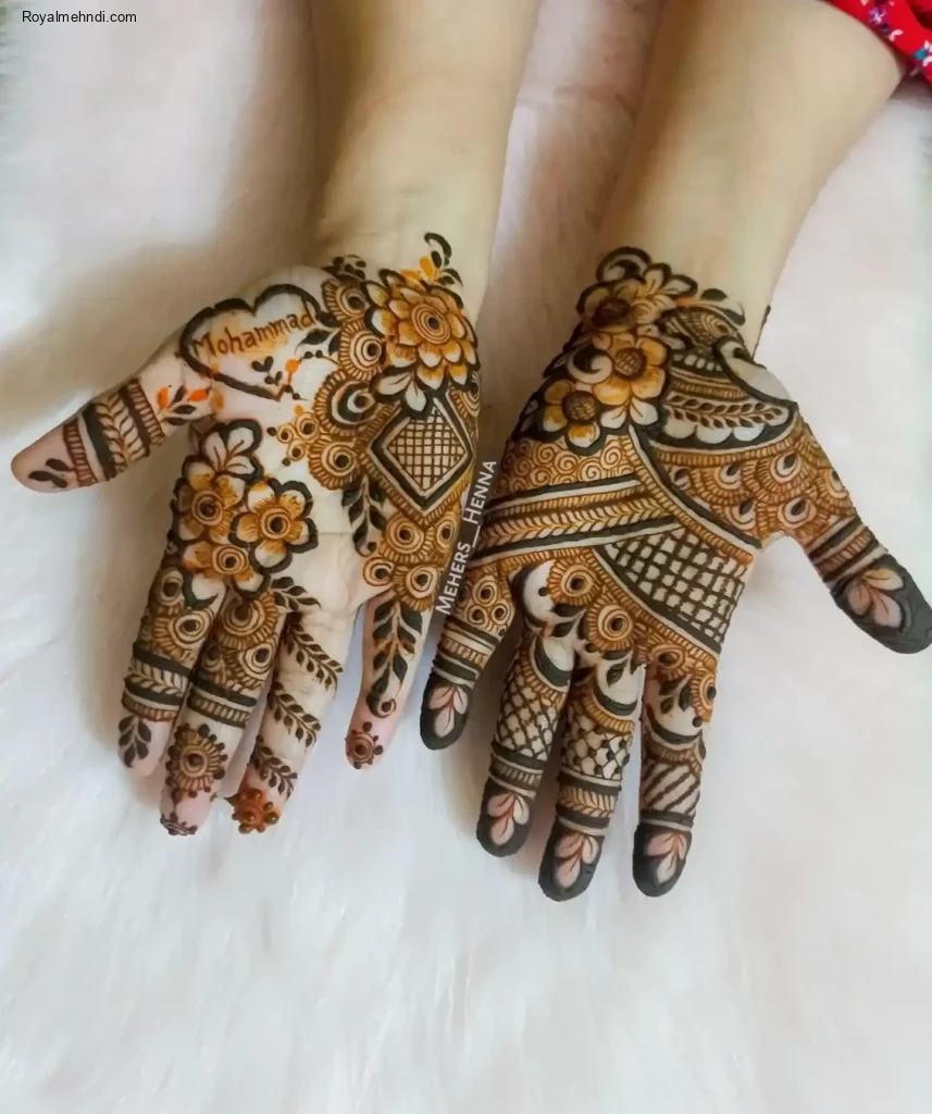 palm mehndi design
