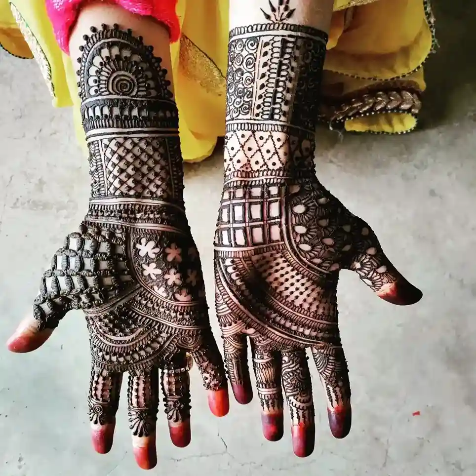 palm mehndi design