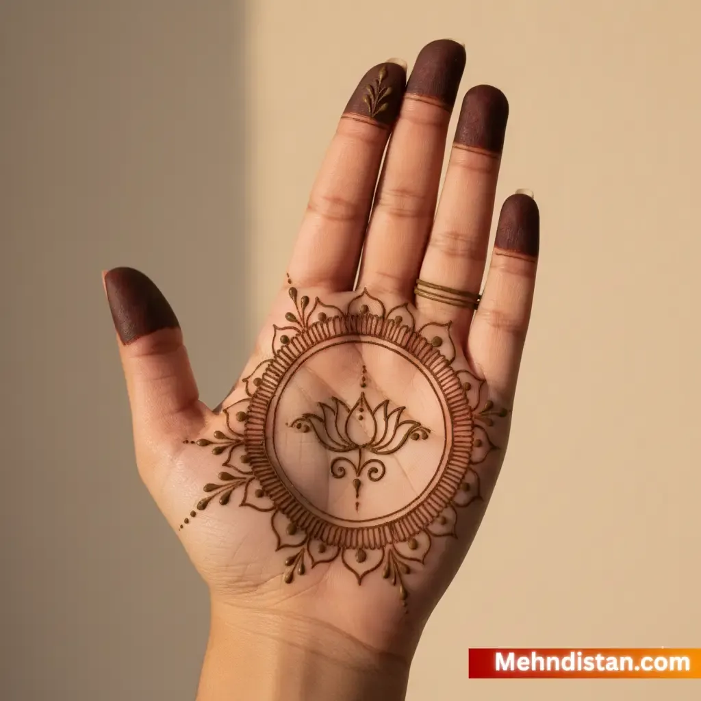 Khafif Mehndi Design Front Hand