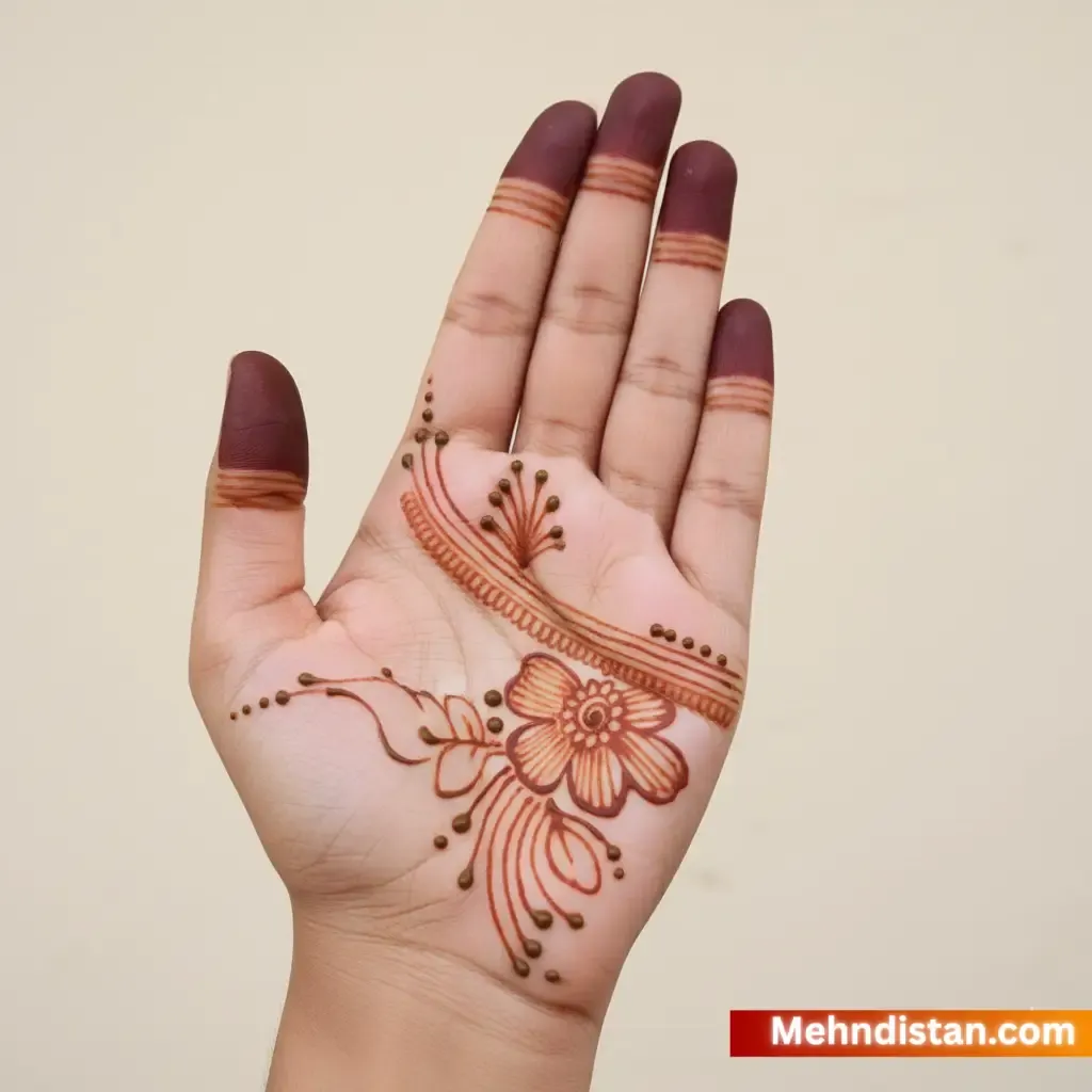 Khafif Mehndi Design Front Hand