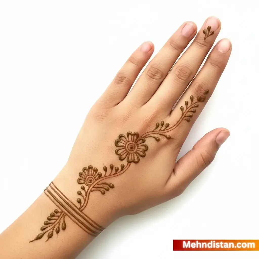 Simple Khafif Mehndi Design
