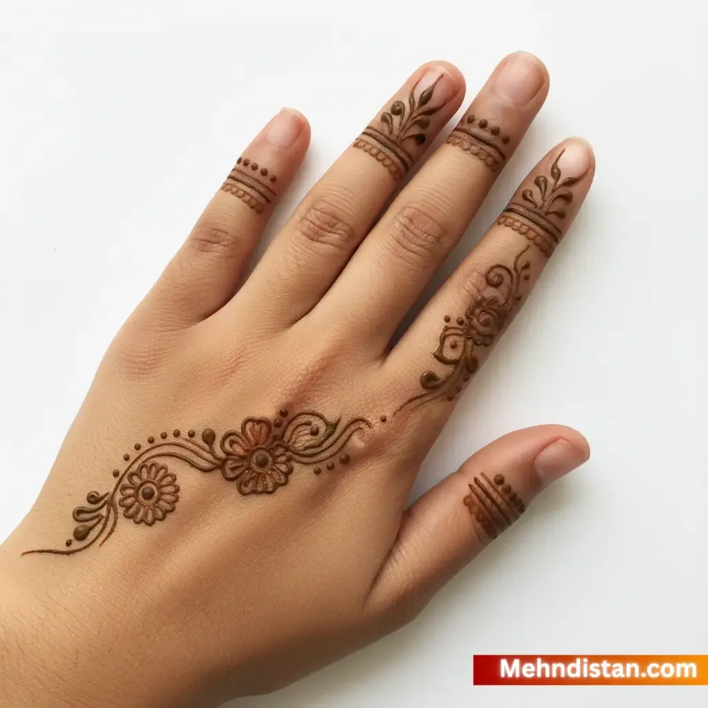 Simple Khafif Mehndi Design