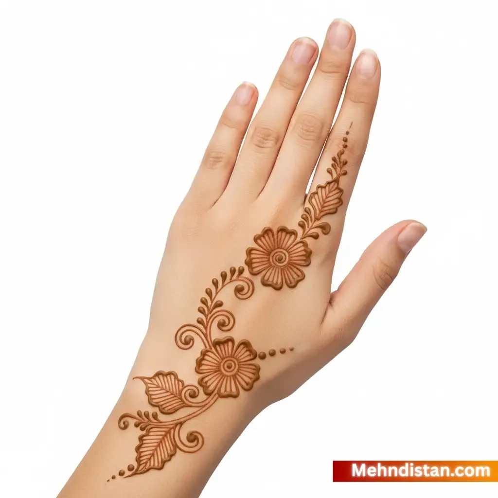 Simple Khafif Mehndi Design