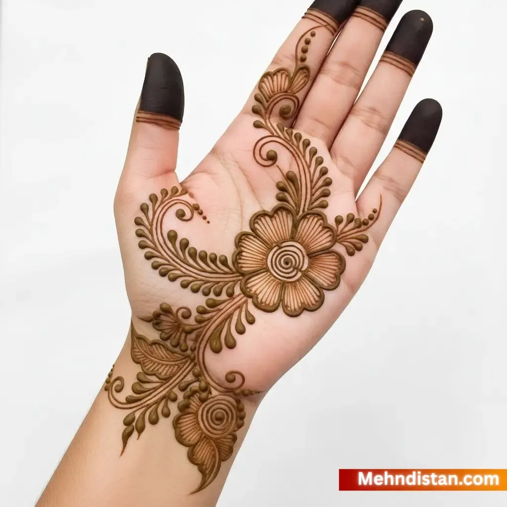 Stylish Khafif Mehndi Design