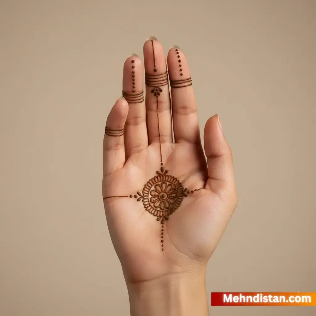 Stylish Khafif Mehndi Design