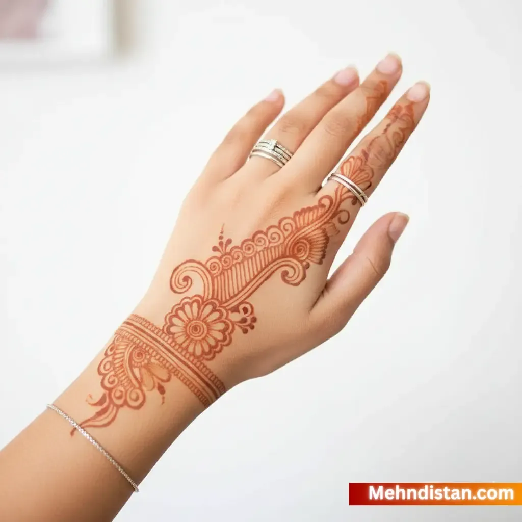 Stylish Khafif Mehndi Design