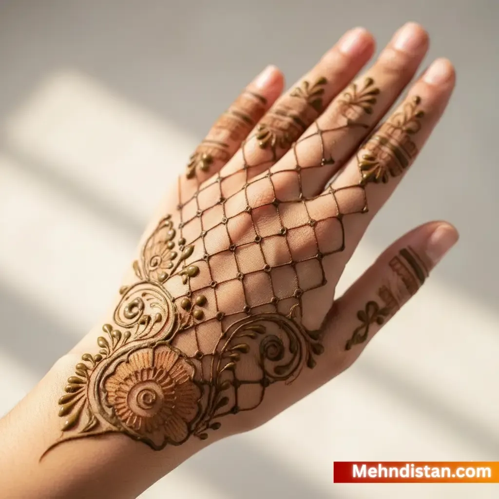 Stylish Khafif Mehndi Design