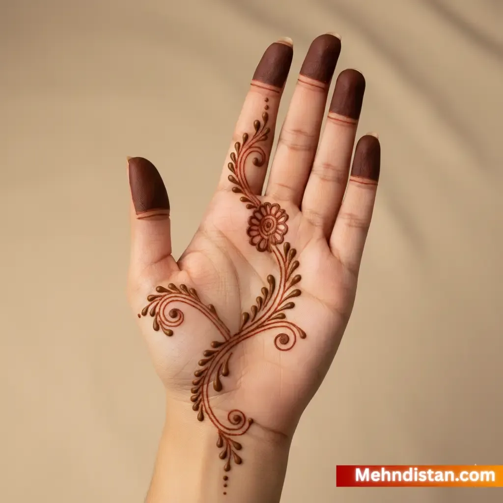 Stylish Khafif Mehndi Design