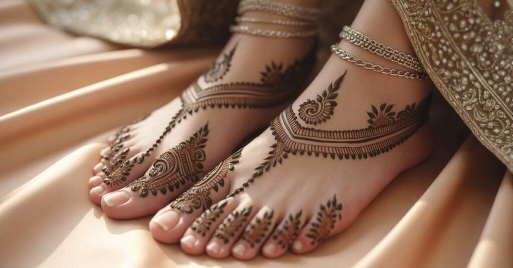 Bridal Simple Mehndi Designs For Feet