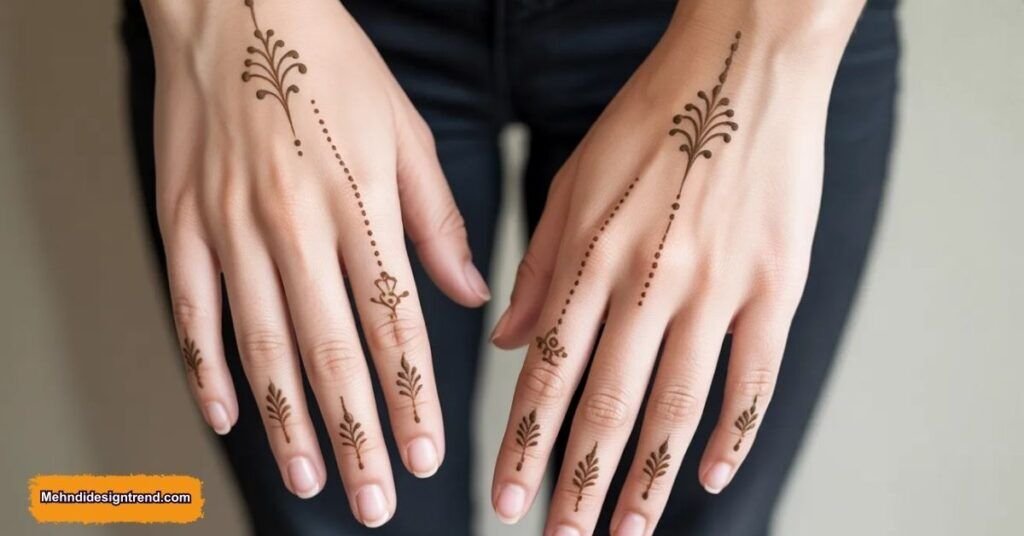 Minimal Mehndi Tattoo Designs