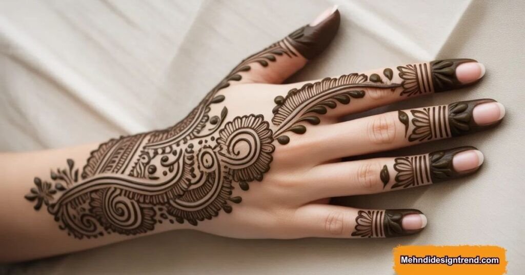 Modern Stylish Arabic Mehndi Design Patterns