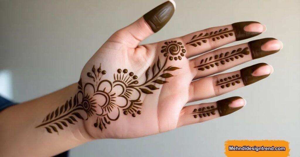 Simple Yet Stylish Front Hand Mehndi Patterns