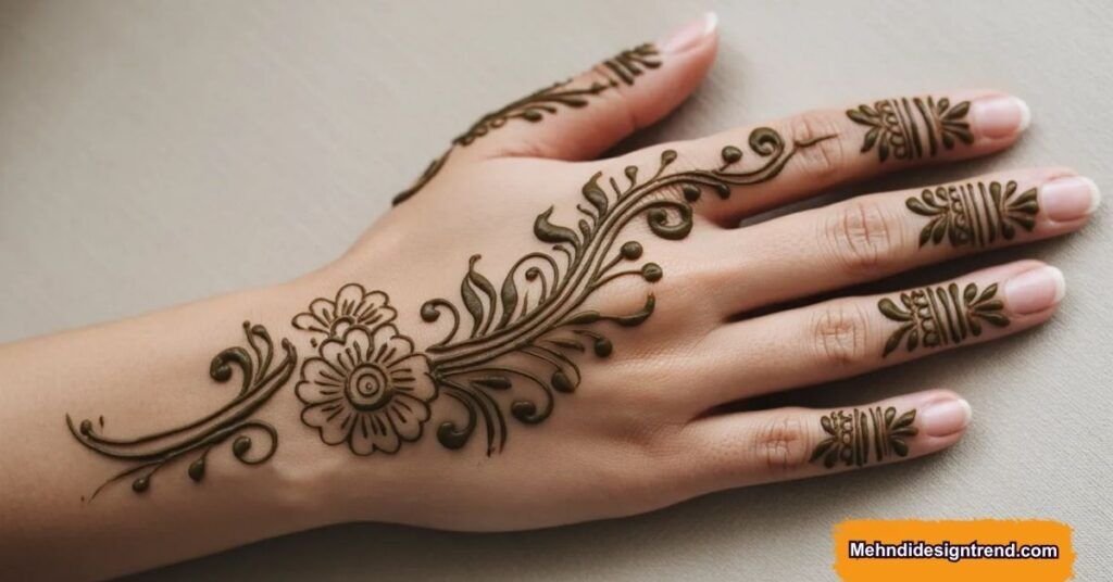 Stylish Arabic Mehndi Design