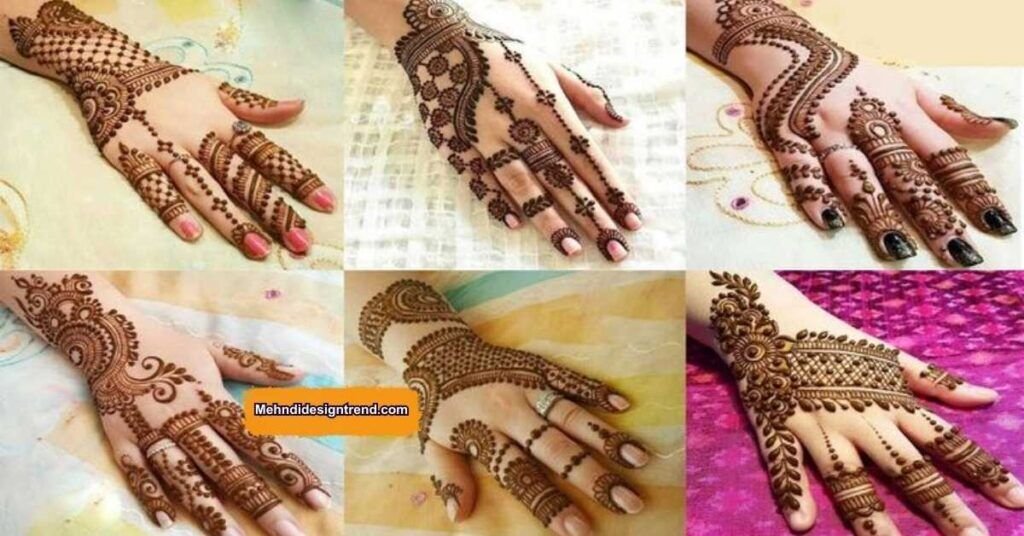 Stylish Back Hand Mehndi Design for Daily Wear