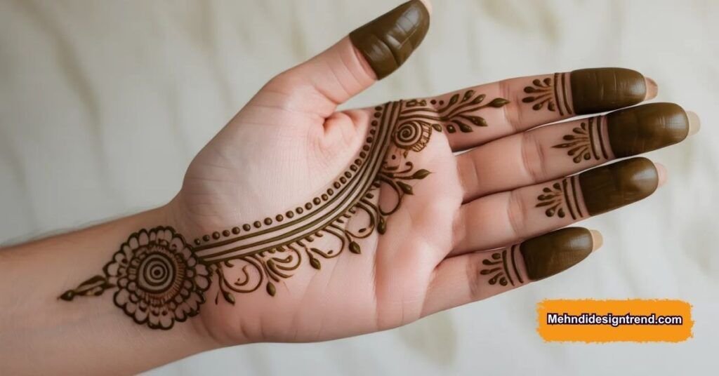 Stylish Easy Front Hand Mehndi Design