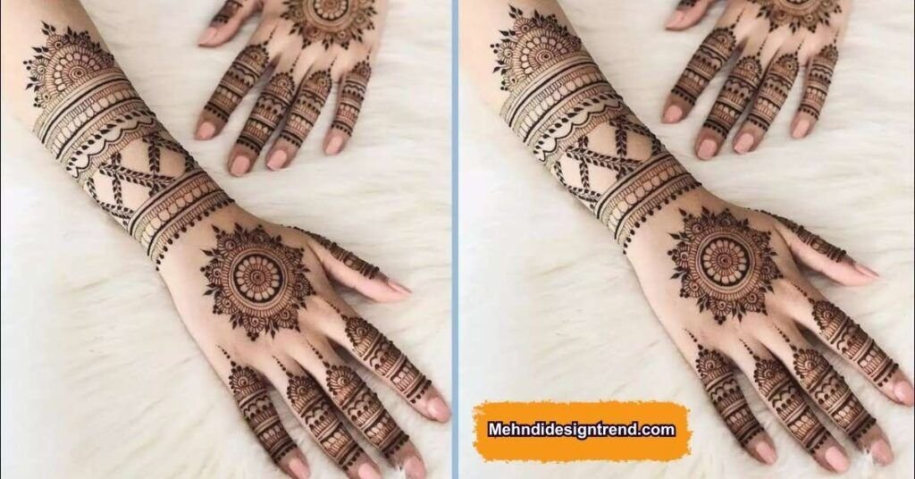 Stylish Full Hand Mehndi Design