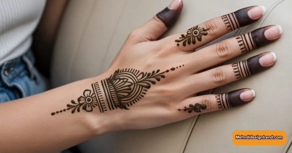 Stylish Tattoo Mehndi Designs