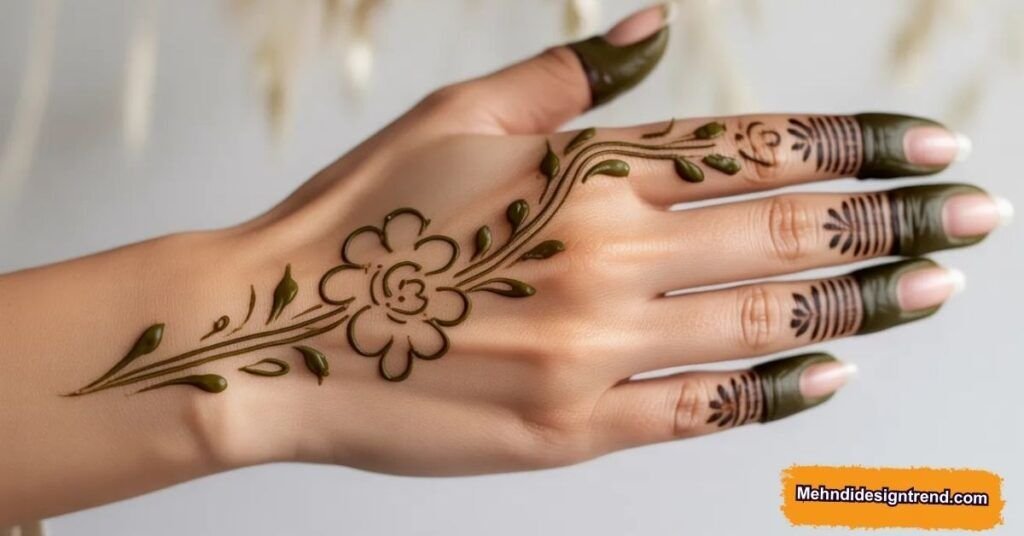 Top Stylish Simple Mehndi Design That Looks Elegant
