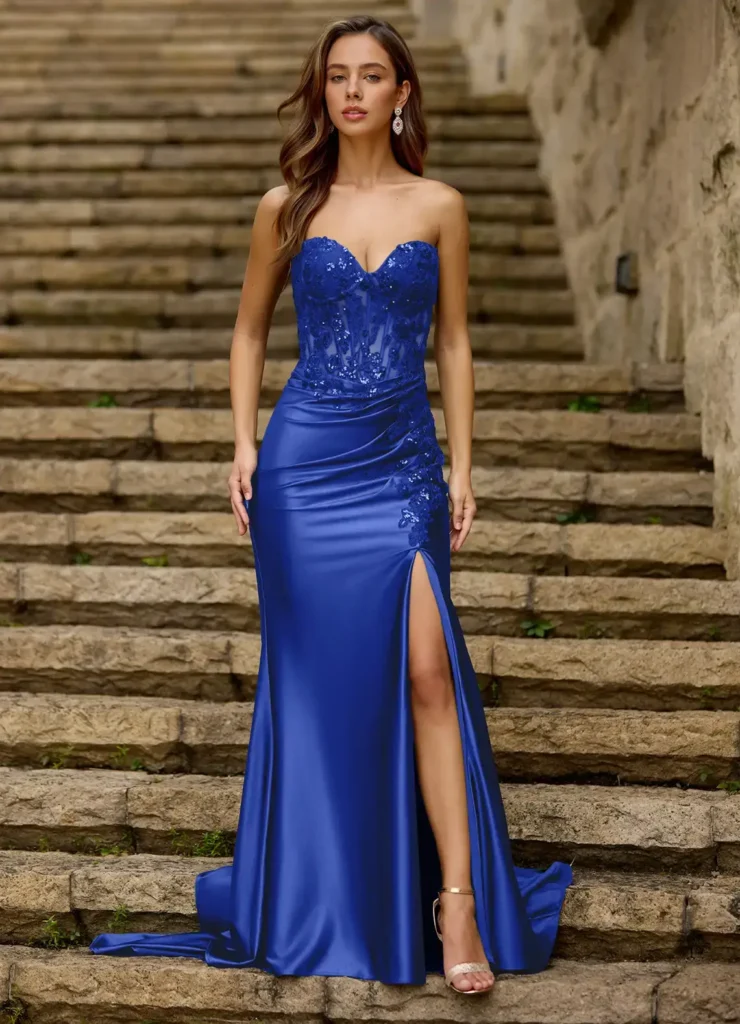 Emblace Royal Blue Mermaid Prom Dress for an Elegant Evening Look