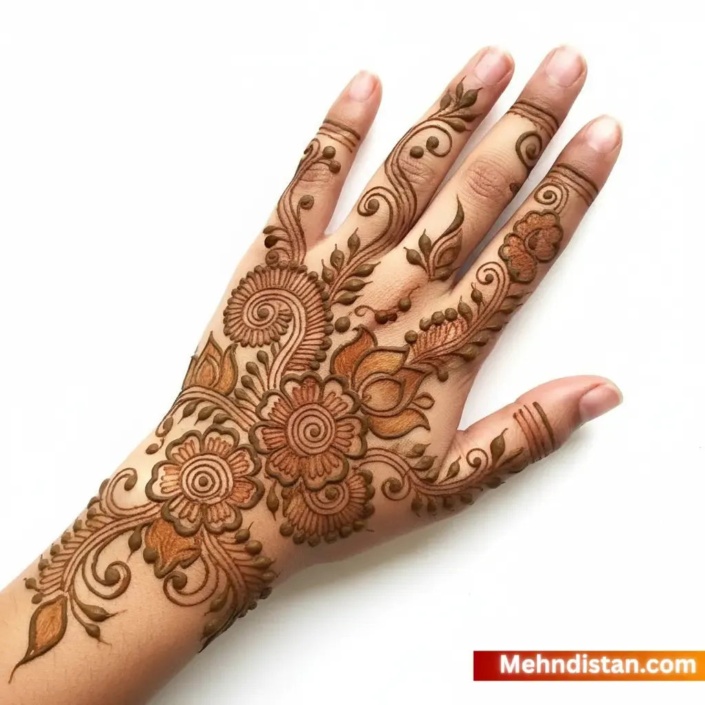 Arabic Mehndi Design Front Hand