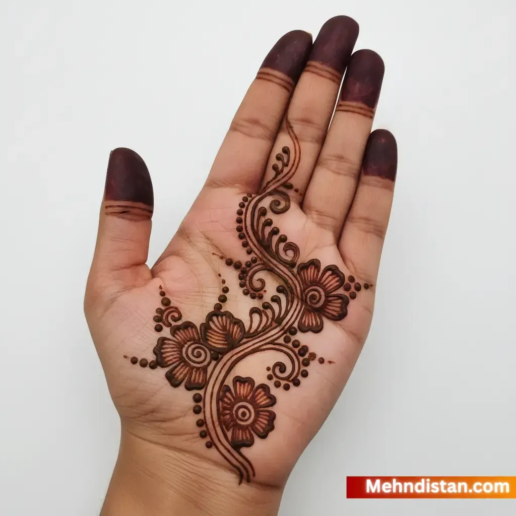 Arabic Mehndi Design Front Hand
