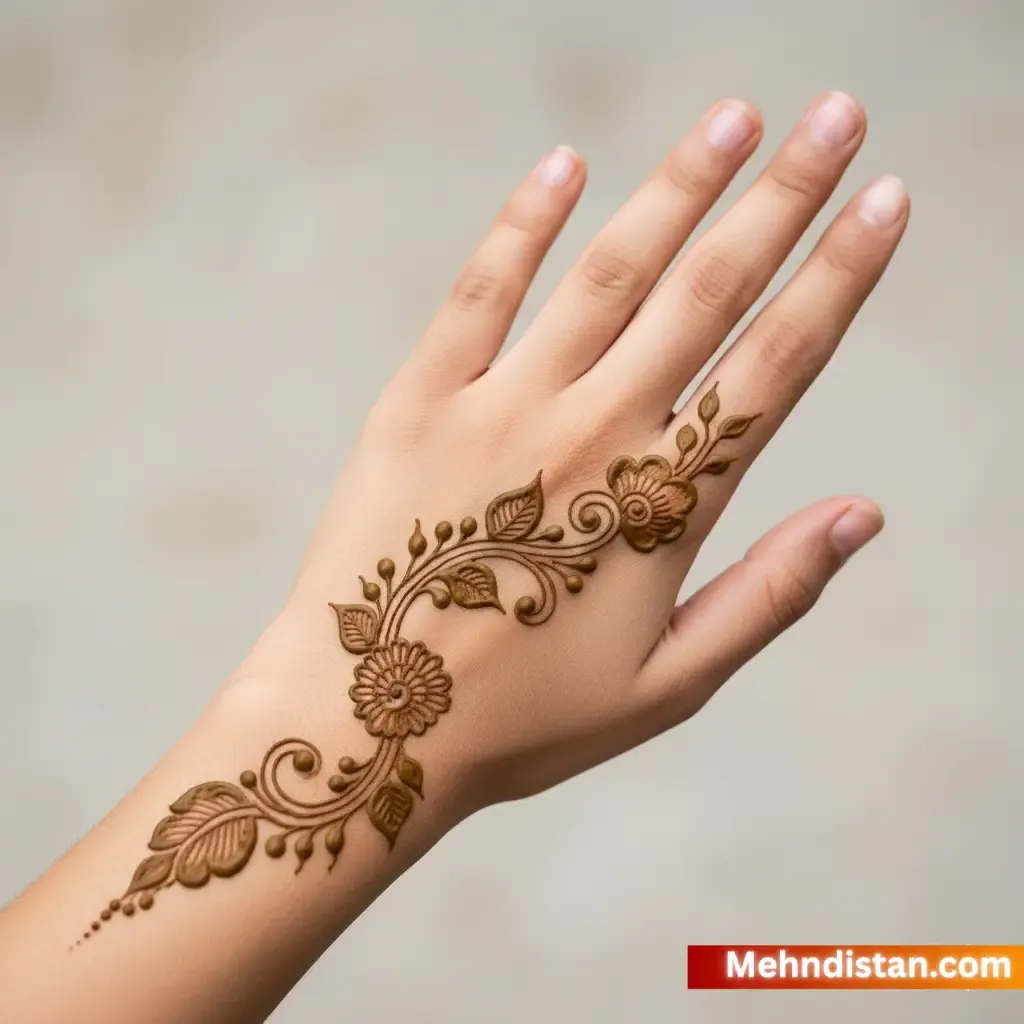 Arabic Mehndi Design Front Hand