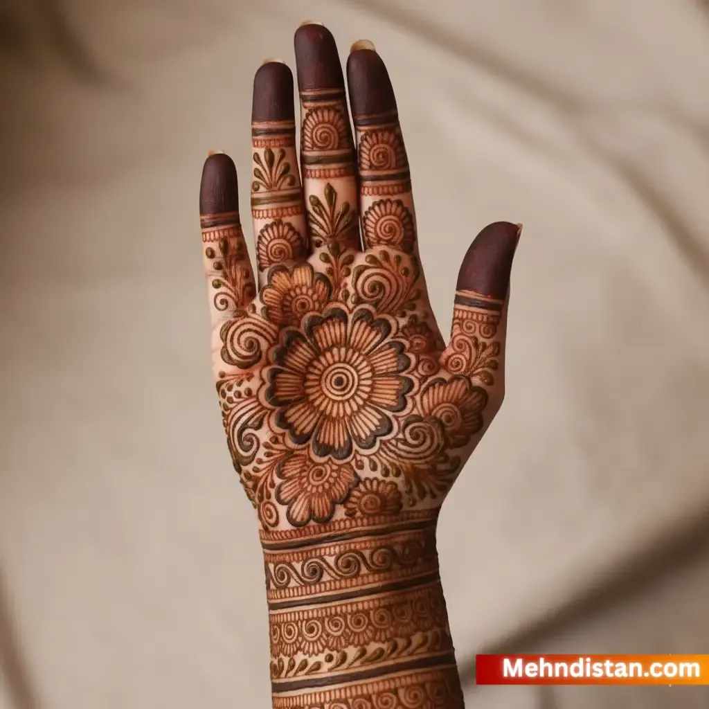Front Hand Mehndi Design