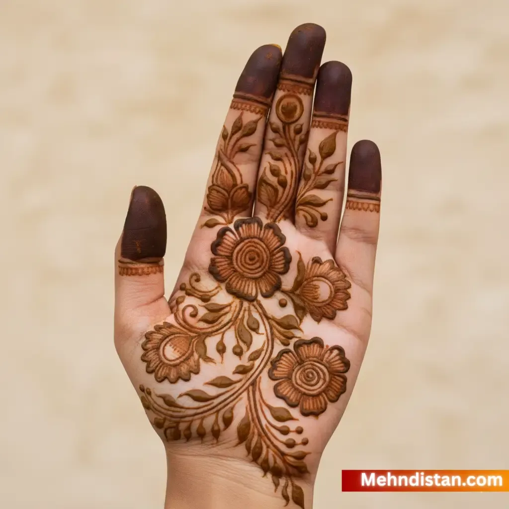 Mehndi Design Front Hand