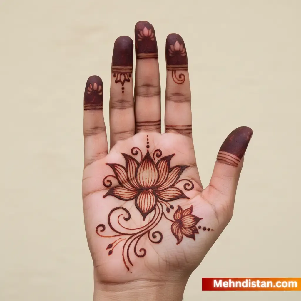 Mehndi Design Front Hand