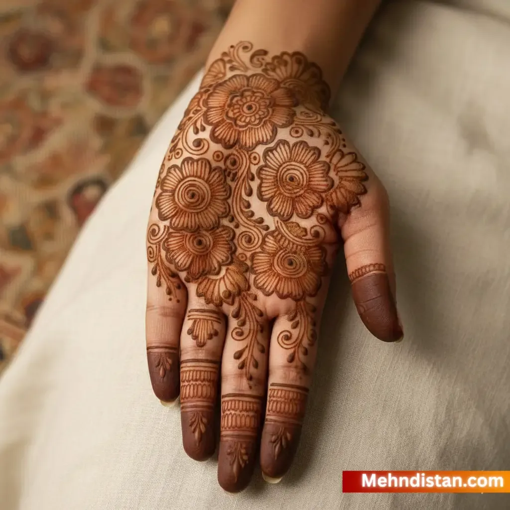 Mehndi Design Front Hand