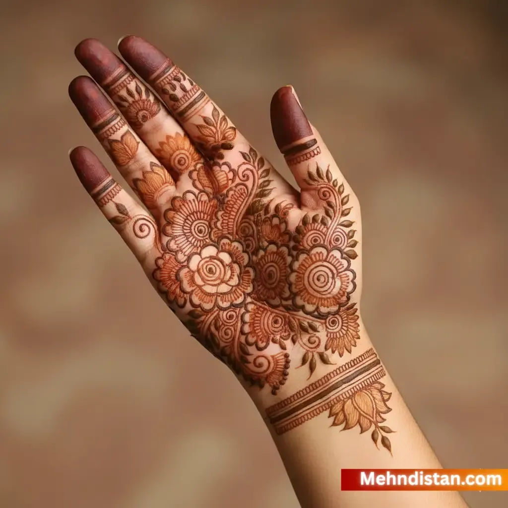 Mehndi Design Front Hand
