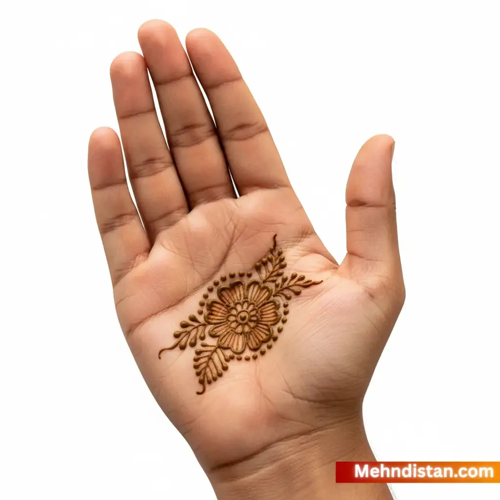 Mehndi Design Simple Front Hand