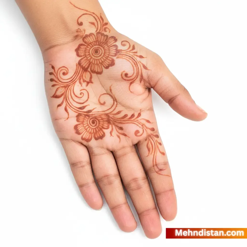 Mehndi Design Simple Front Hand