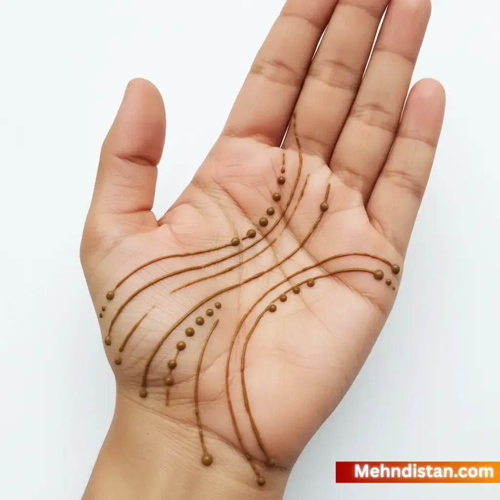 Mehndi Design Simple Front Hand