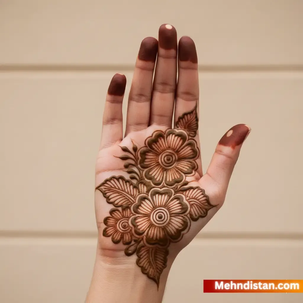 Mehndi Design Simple Front Hand